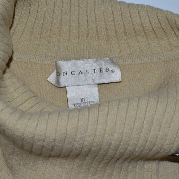 Doncaster long Sleeve Button Turtleneck Pullover Sweater Top Size XL - Picture 3 of 9